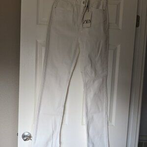 High Waisted Flare White Jeans = Never Worn - Tags Attached